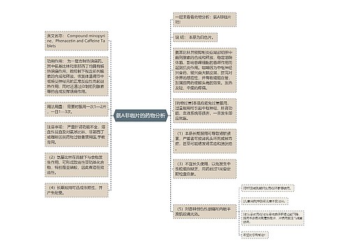 氨A非咖片的药物分析