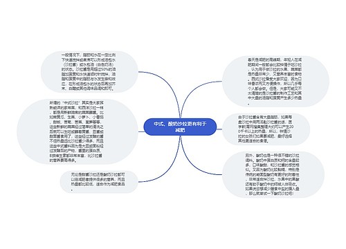 中式、酸奶沙拉更有利于减肥