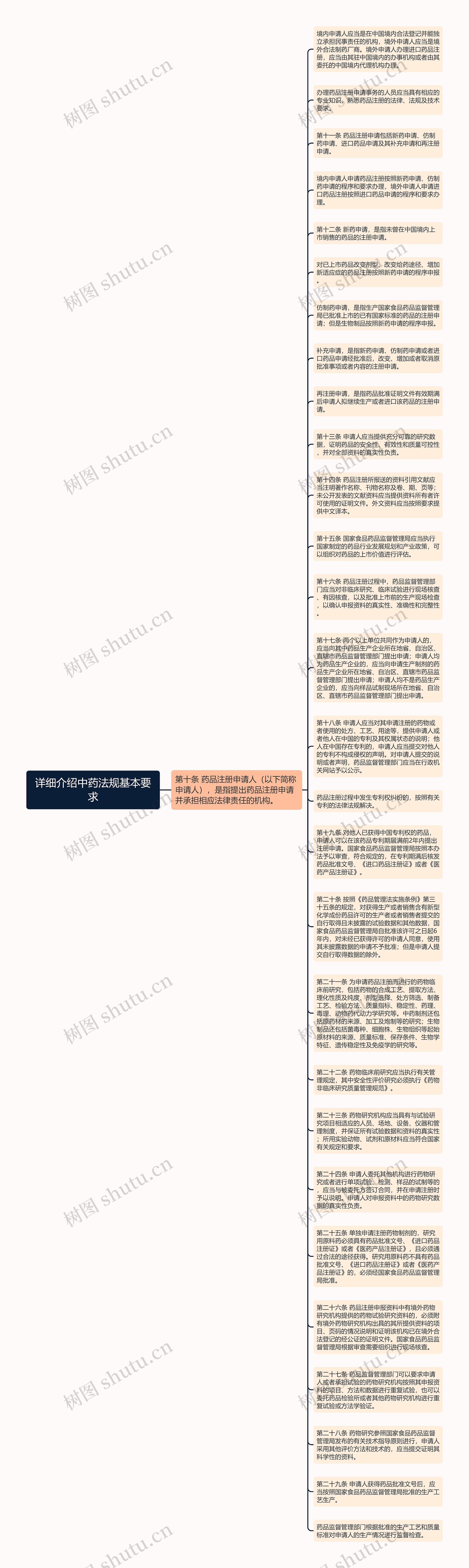 详细介绍中药法规基本要求思维导图