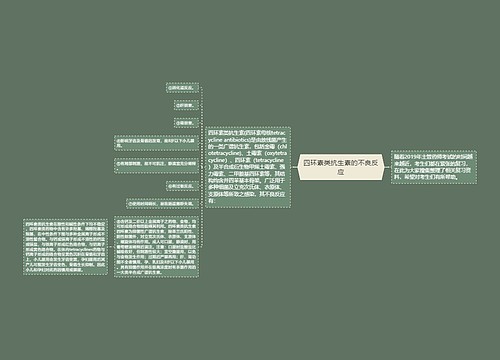 四环素类抗生素的不良反应
