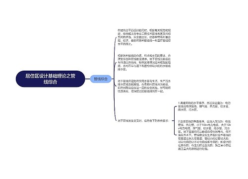 居住区设计基础理论之管线综合