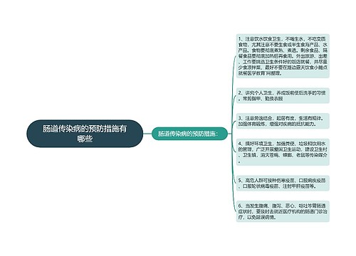 肠道传染病的预防措施有哪些