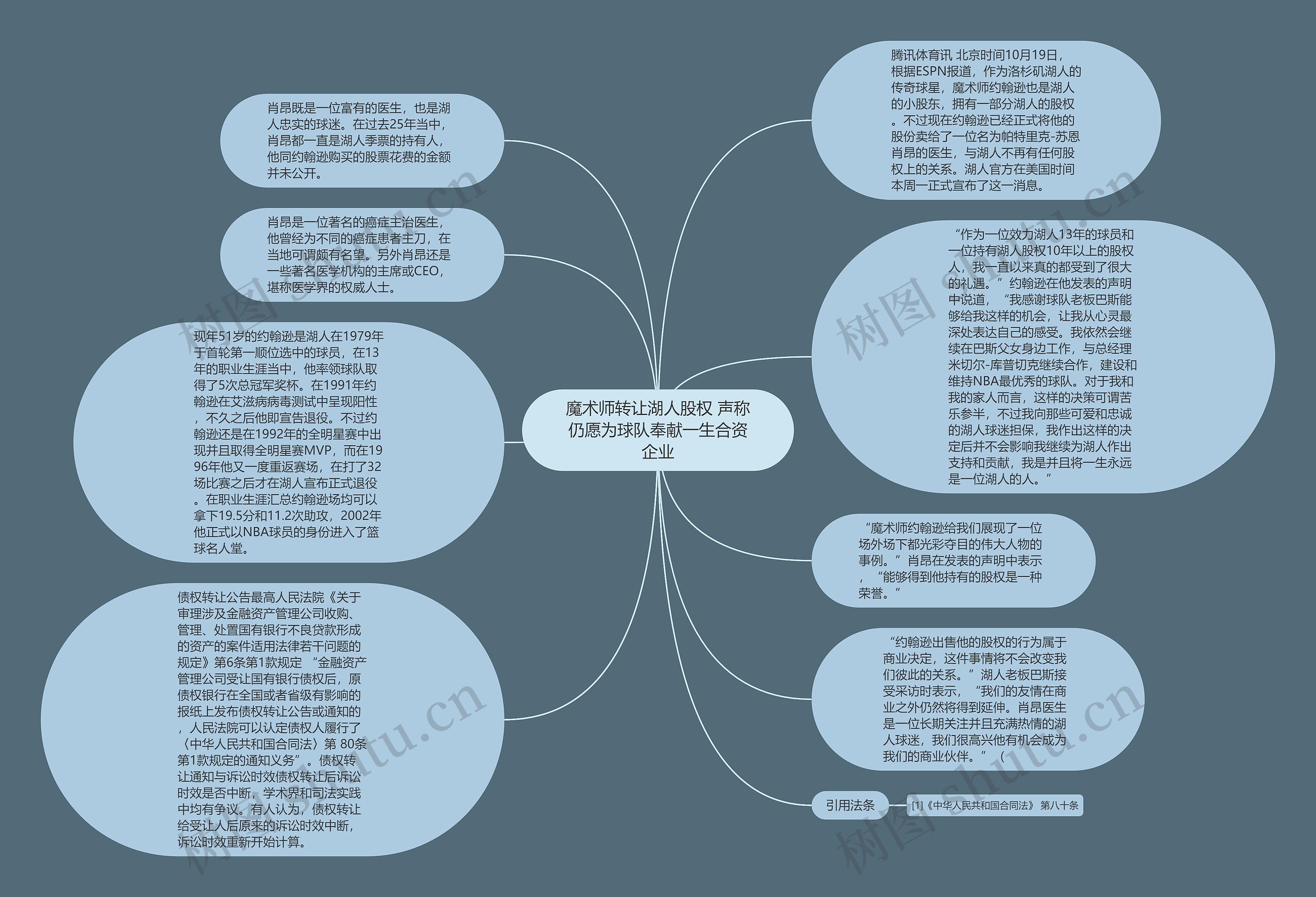 魔术师转让湖人股权 声称仍愿为球队奉献一生合资企业思维导图