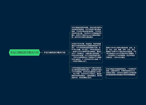 手足口病的流行概况介绍