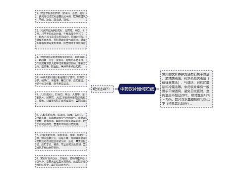 中药饮片如何贮藏