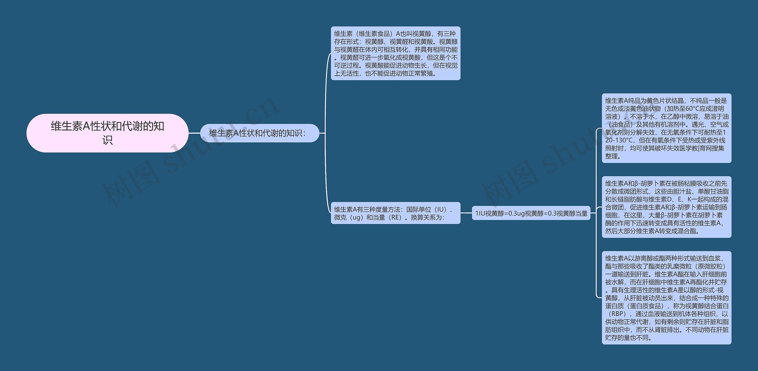 维生素A性状和代谢的知识