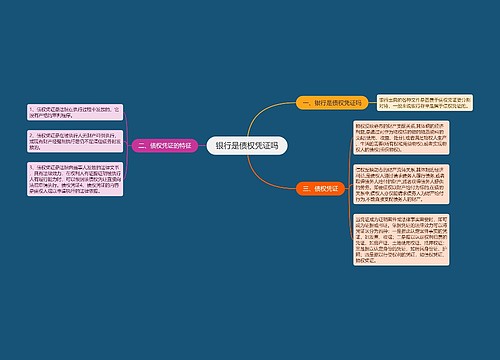 银行是债权凭证吗