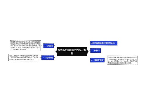 4种可改善睡眠的饮品及食物