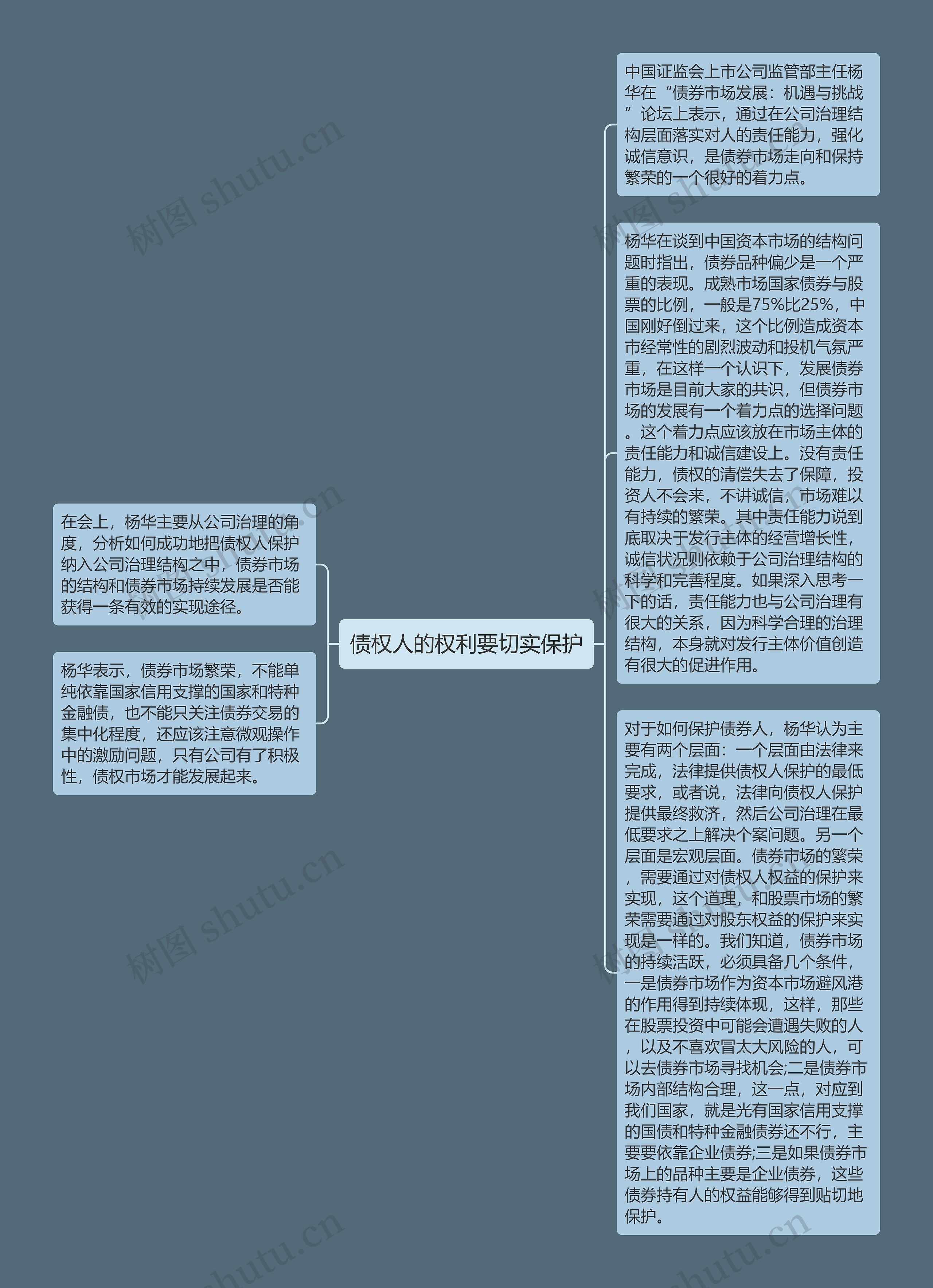 债权人的权利要切实保护思维导图