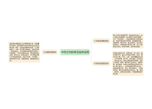 中药方剂的常见临床运用