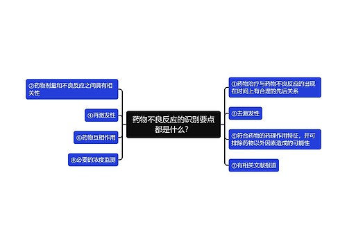 药物不良反应的识别要点都是什么？