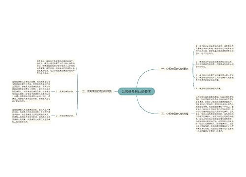 公司债务转让的要求