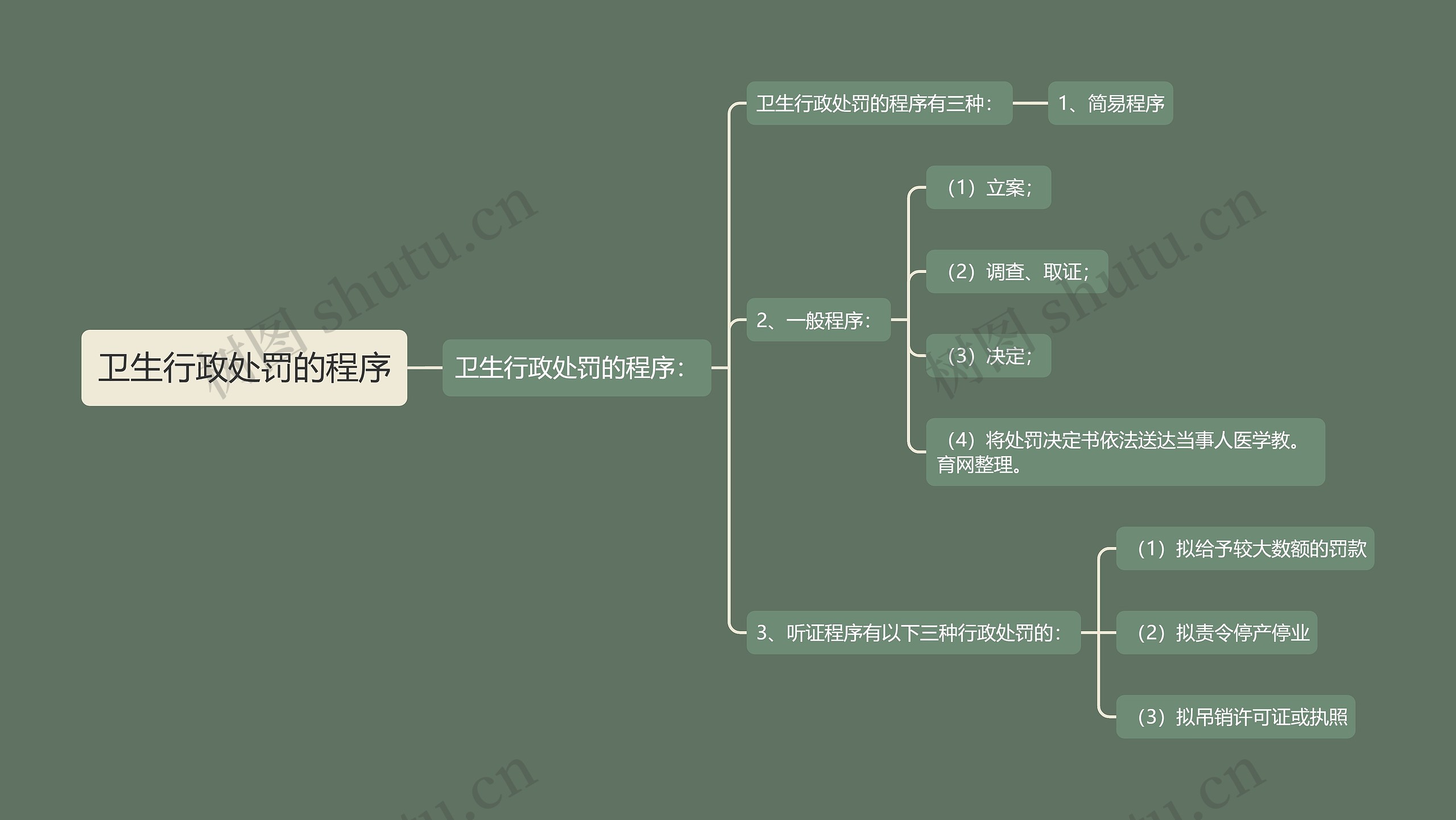 卫生行政处罚的程序