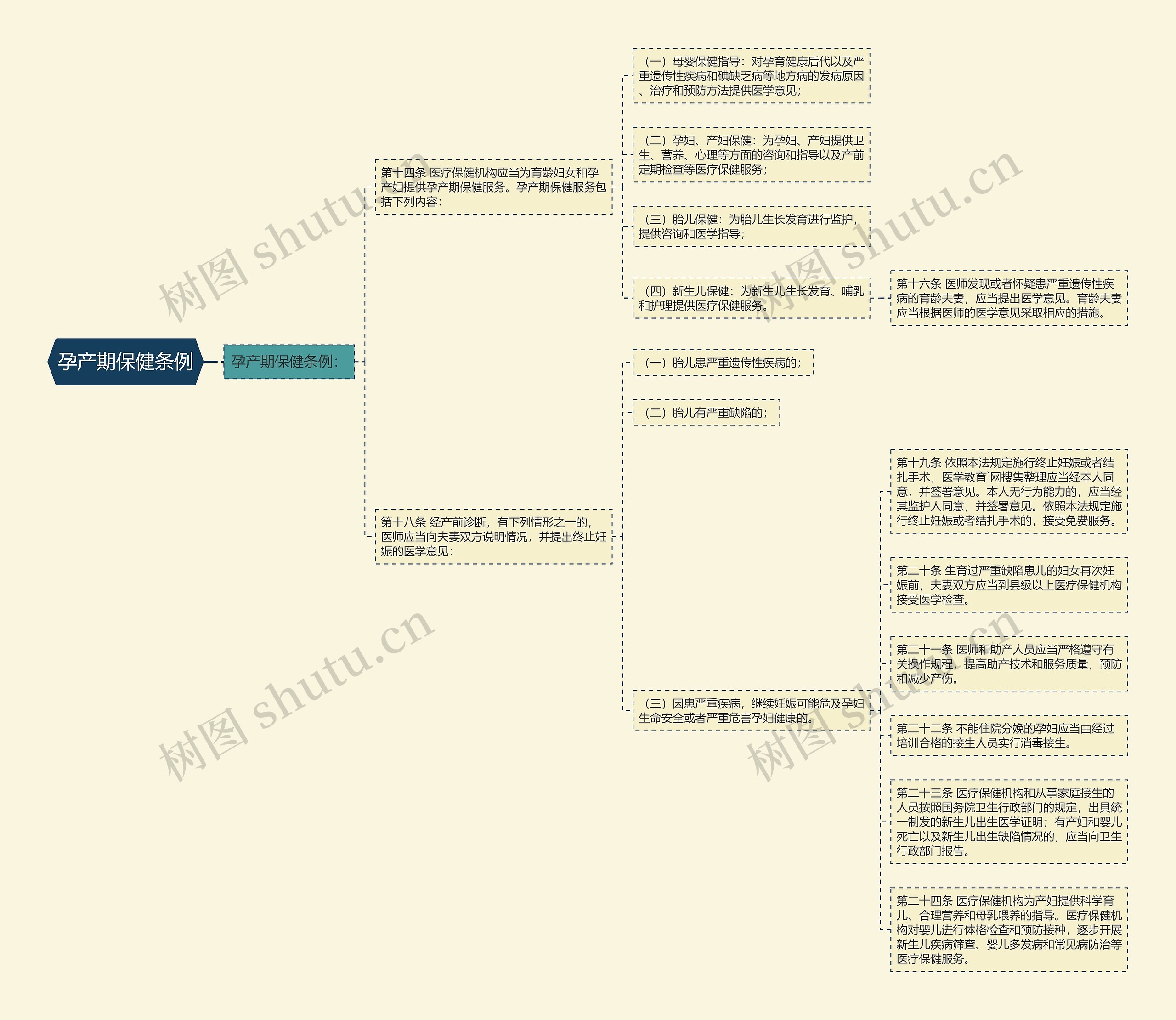 孕产期保健条例思维导图