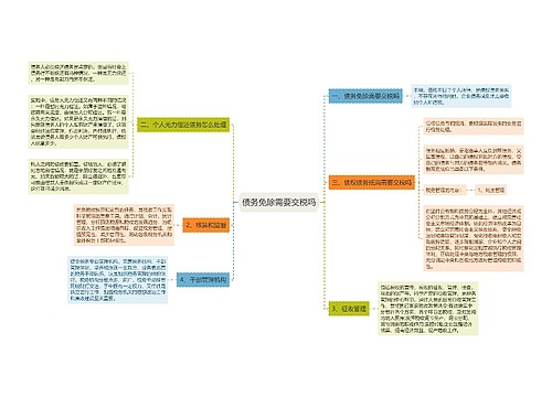 债务免除需要交税吗