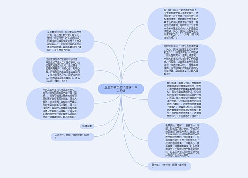 卫生部官员的“理解”令人恐惧