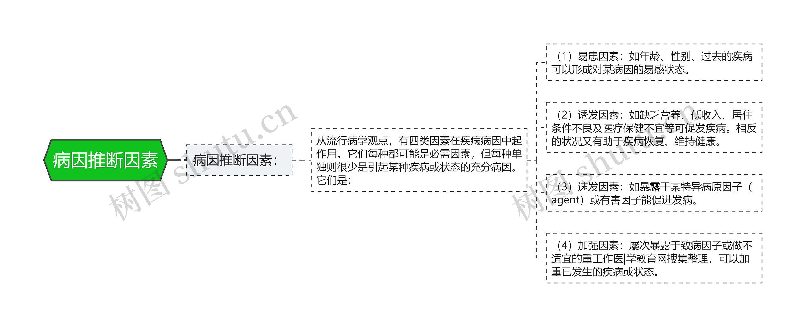 病因推断因素思维导图