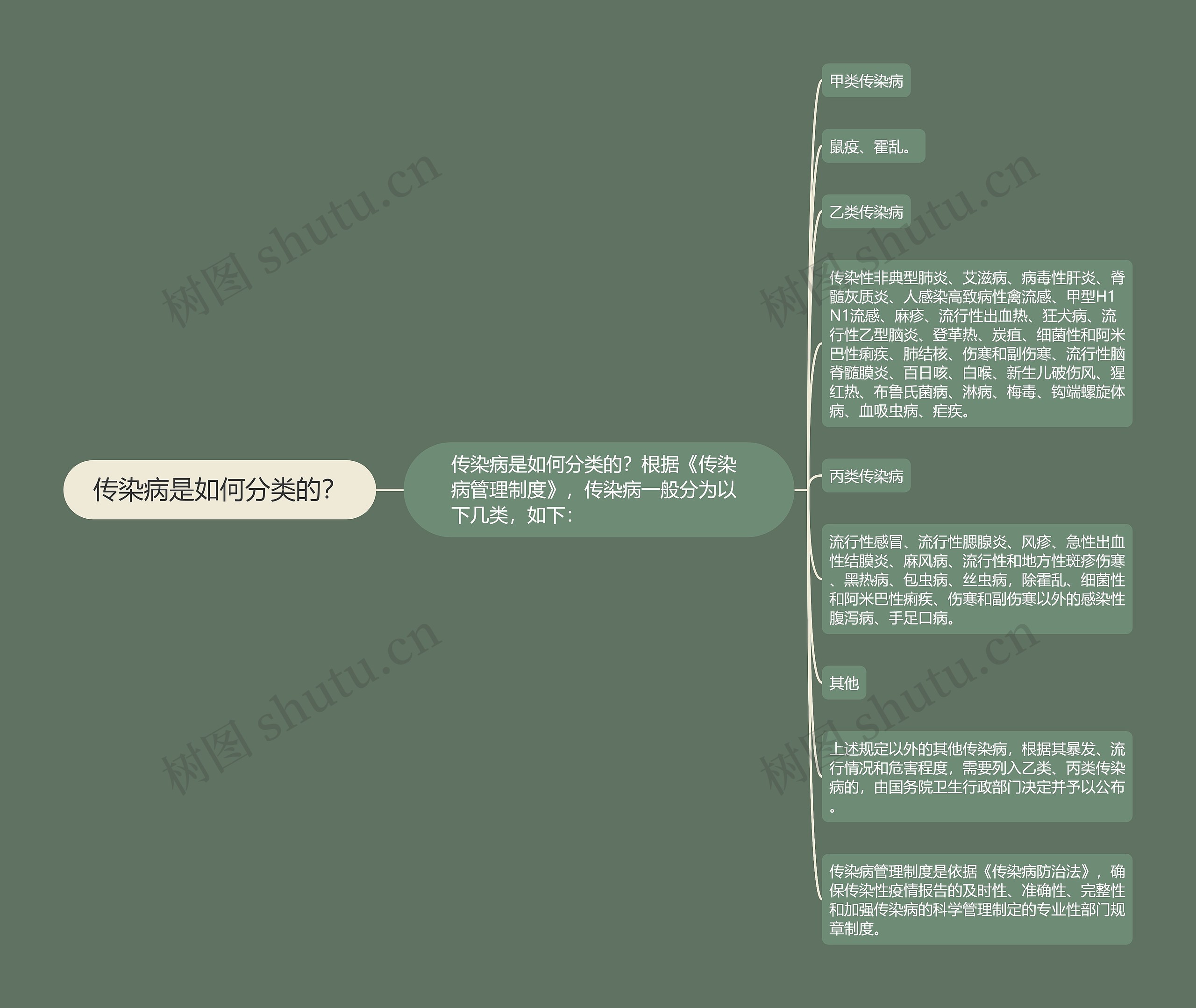 传染病是如何分类的？思维导图