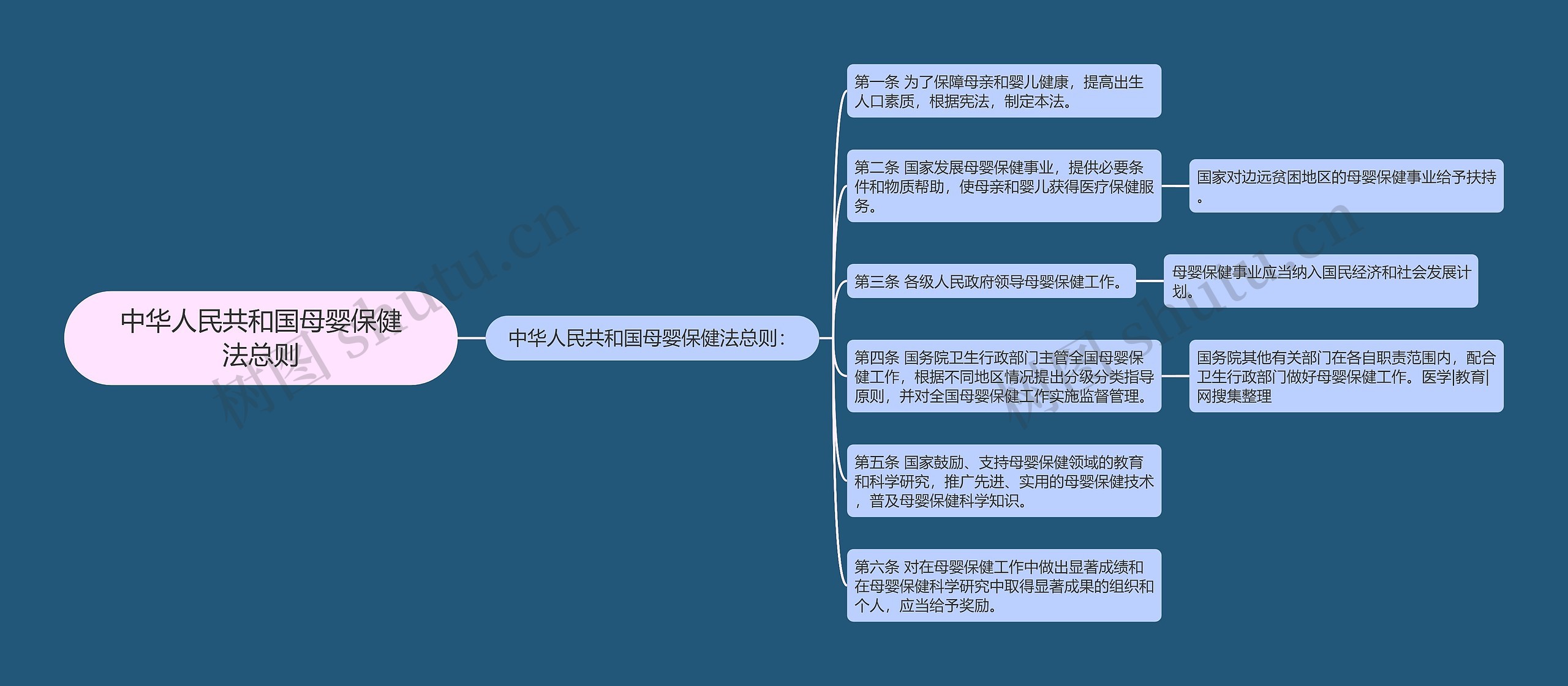 中华人民共和国母婴保健法总则思维导图