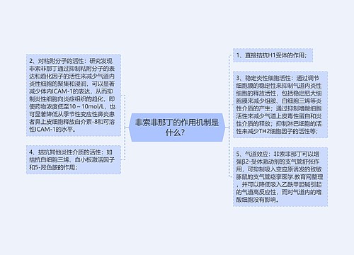 非索非那丁的作用机制是什么？