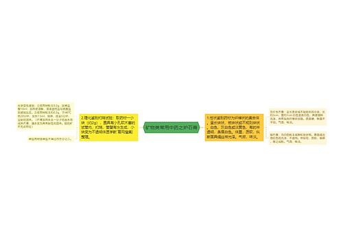 矿物类常用中药之炉石膏