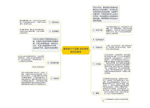 衰老的六个迹象 这些食物能对抗衰老