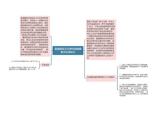 最高额保证法律依据编辑推荐法律知识