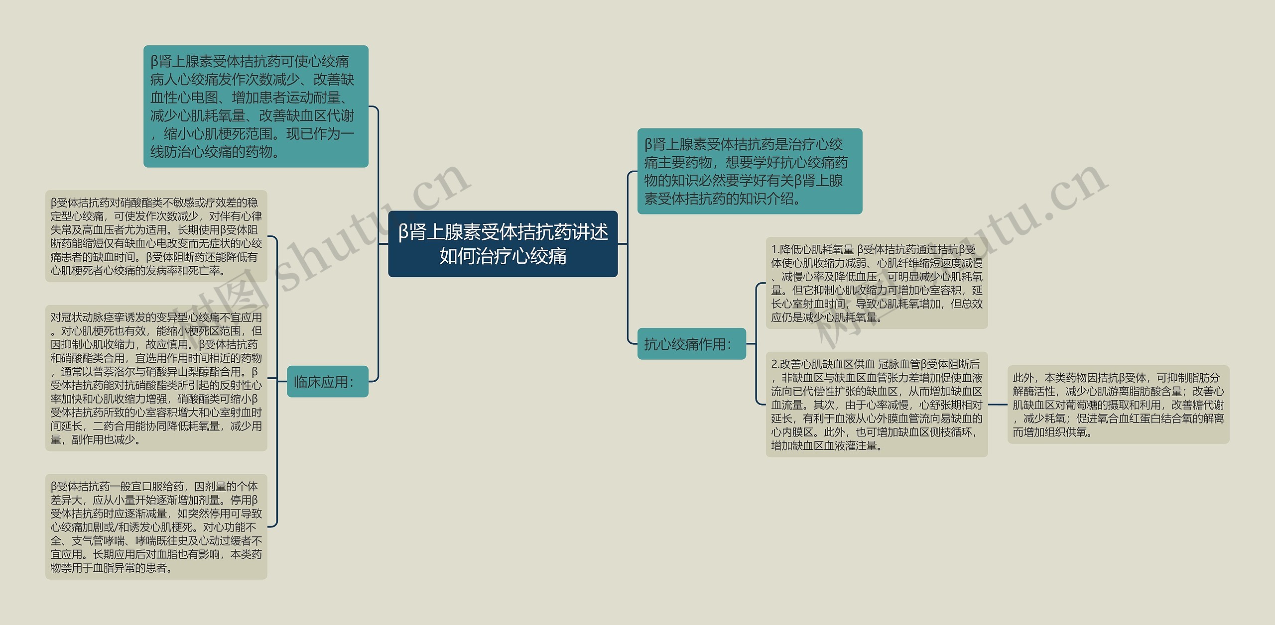 β肾上腺素受体拮抗药讲述如何治疗心绞痛