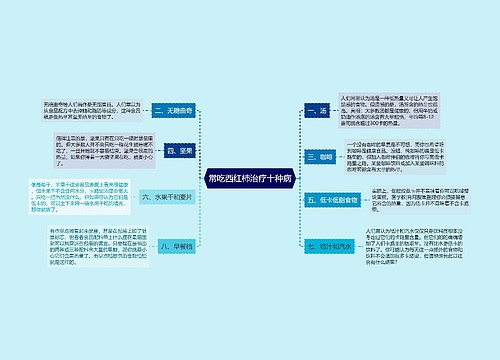 常吃西红柿治疗十种病