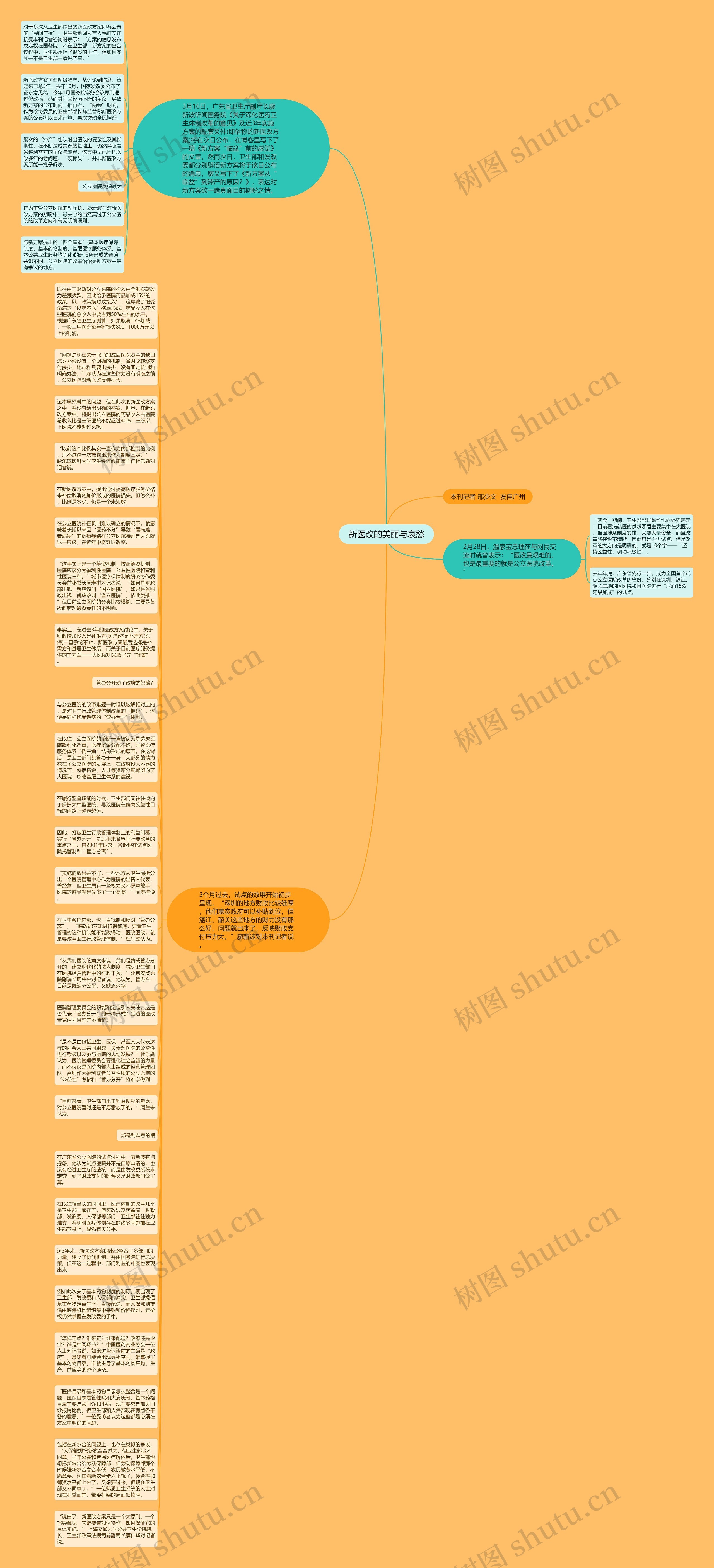 新医改的美丽与哀愁思维导图