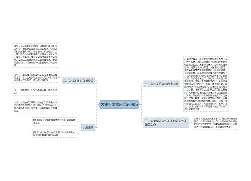 欠钱不给拿东西违法吗