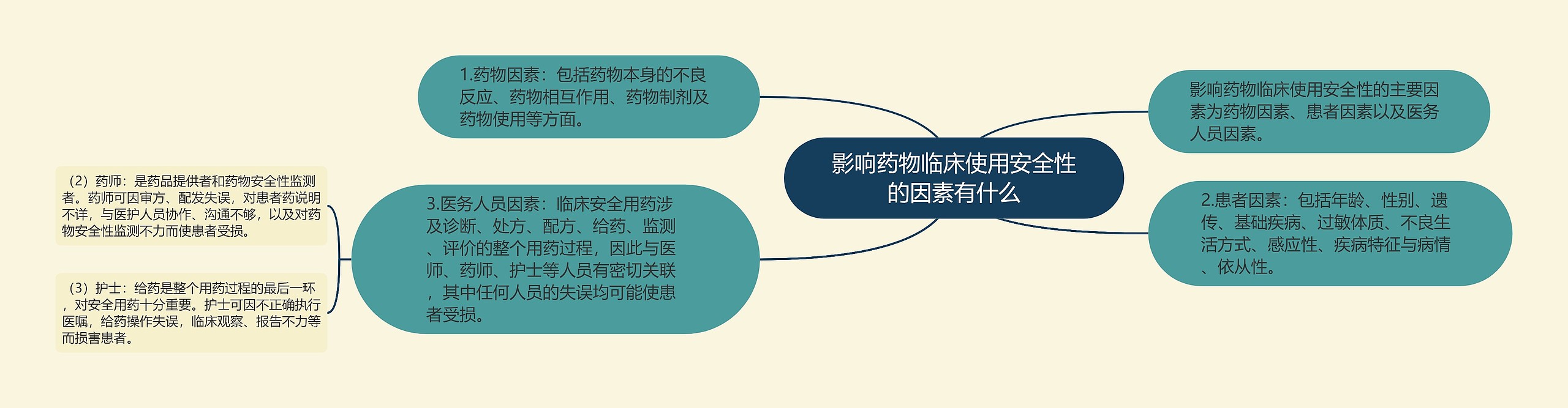 影响药物临床使用安全性的因素有什么思维导图