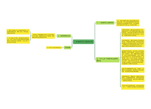 一手债权可以抵押车吗