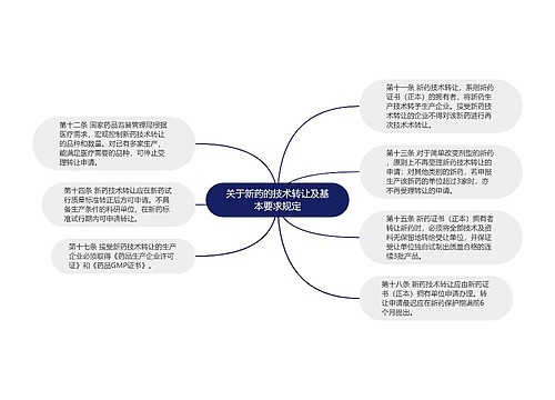 关于新药的技术转让及基本要求规定