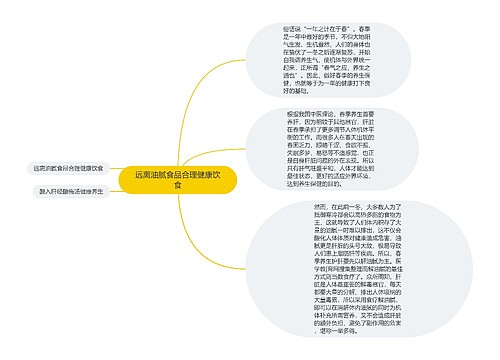 远离油腻食品合理健康饮食