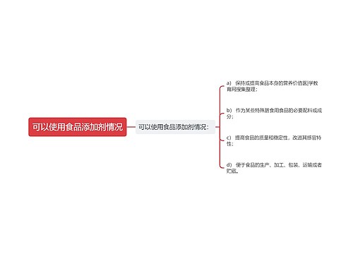 可以使用食品添加剂情况