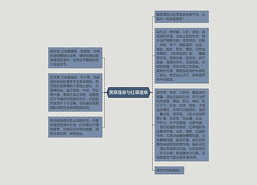 黑旱莲草与红旱莲草