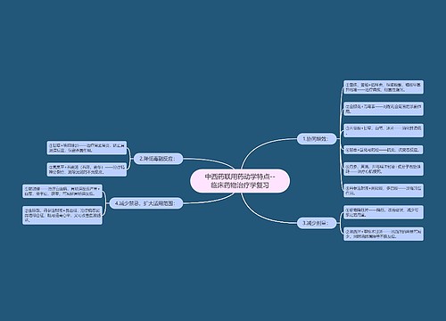 ​中西药联用药动学特点--临床药物治疗学复习