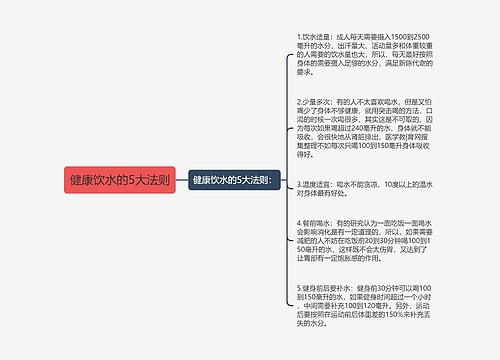 健康饮水的5大法则