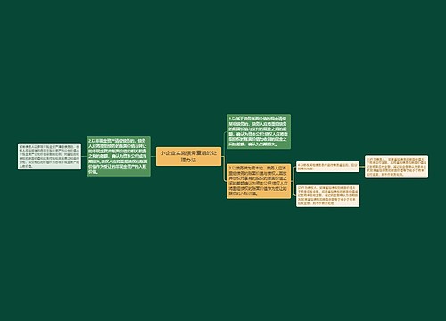小企业实施债务重组的处理办法