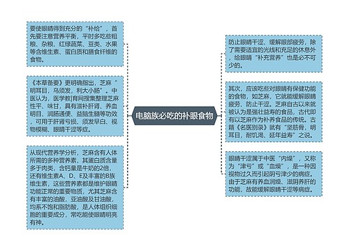 电脑族必吃的补眼食物