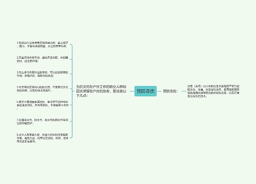 预防冻伤