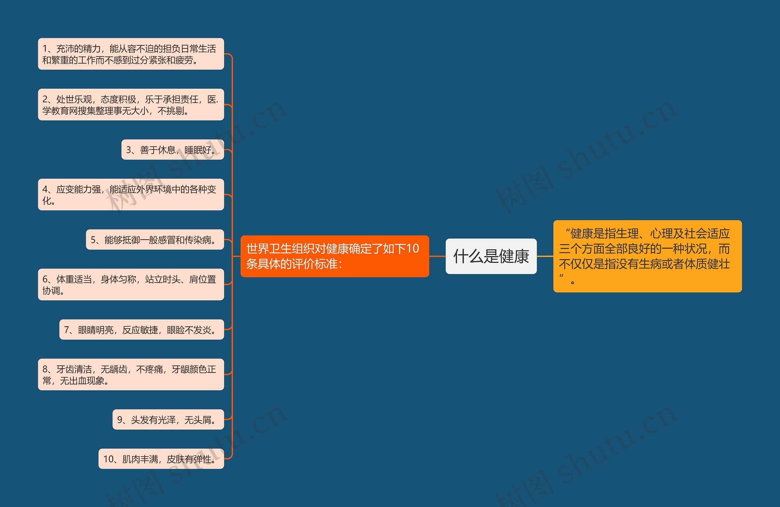 什么是健康思维导图