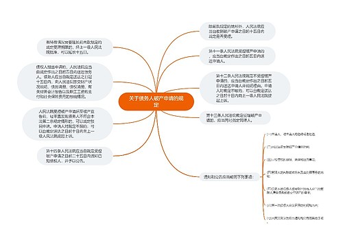 关于债务人破产申请的规定