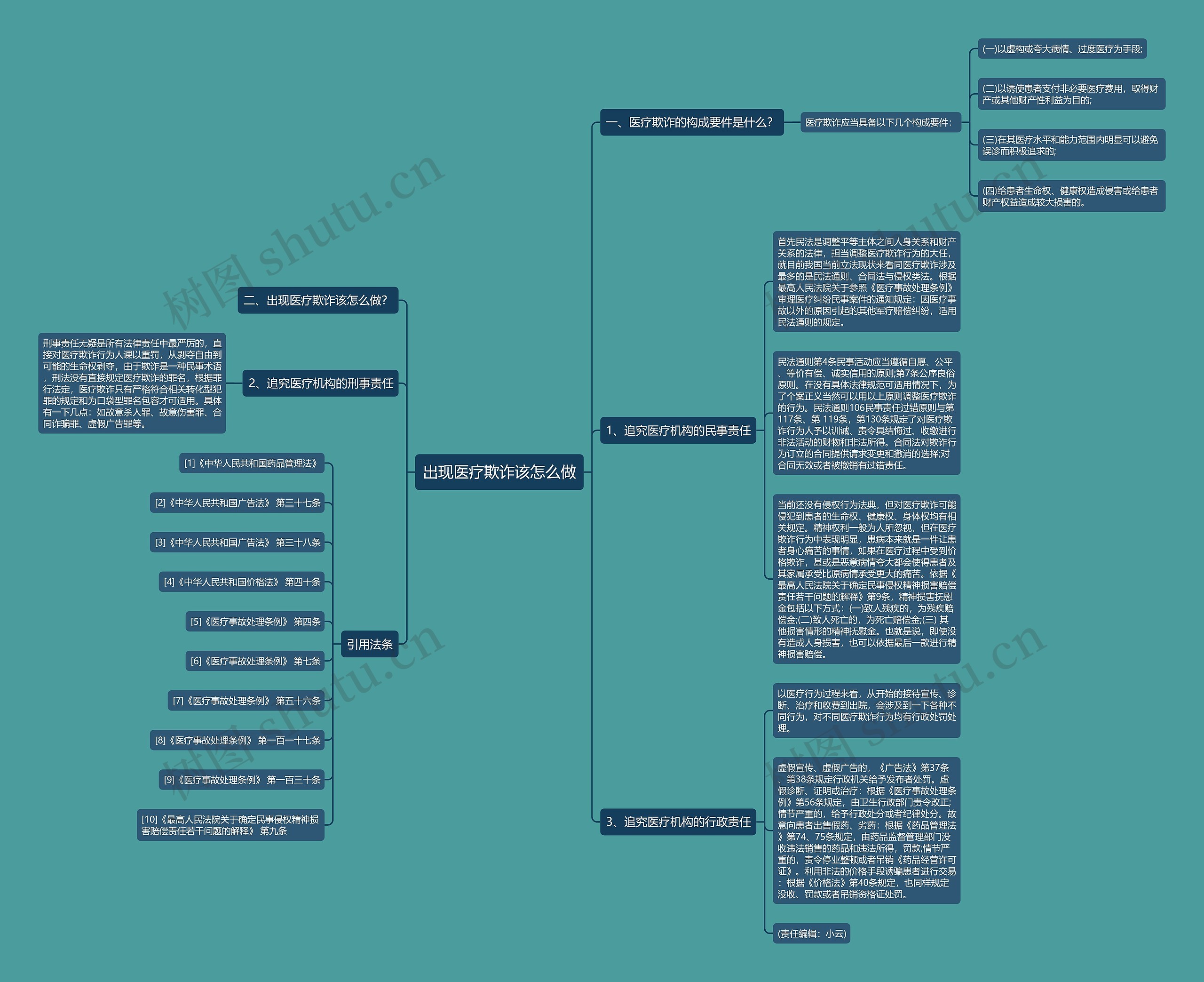 出现医疗欺诈该怎么做思维导图