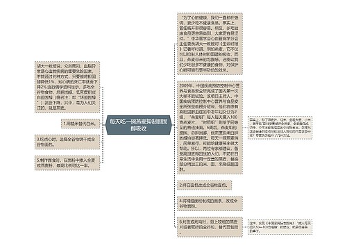 每天吃一碗燕麦抑制胆固醇吸收