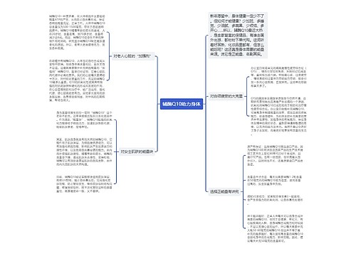 辅酶Q10助力身体