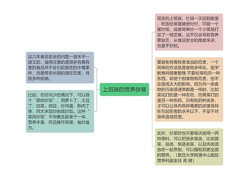 上班族的营养快餐