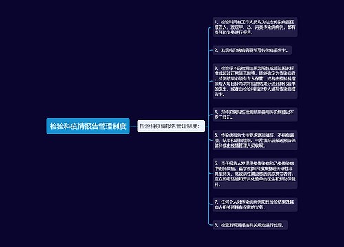 检验科疫情报告管理制度