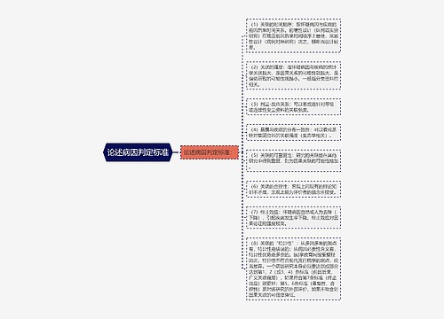 论述病因判定标准